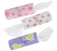 YARNOW 3pcs Cylinder Tissues for Car Cute Printed Car Tissue Holder round Tube Refillable Soft Sturdy Paper Easy Installation Portable for On-the-go Use