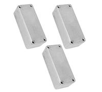 YARNOW 3pcs DIY Guitar Pedal Enclosure: 1590A Aluminum Stomp Box Case - Unfinished Metal Project Box for Guitar Effects and Toggle Switch Electronics 92x38x31mm