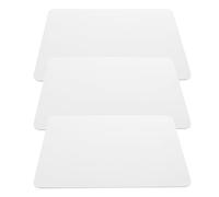 YARNOW 3pcs Double Sided Dry Erase Whiteboards for Comfortable Writing Experience PVC Material Reusable Small Personal White Boards Suitable for Indoor and Outdoor Drawing and Writing