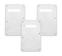 YARNOW 3pcs Electric Guitar Tremolo Backplate Cover with Rounded Edge, White Plastic Protector Plate for Functional Protection and Reduced Wear, Suitable for Electric Guitar Cavity