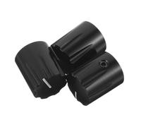 YARNOW 3pcs Electric Guitar Volume Knobs Black Aluminium Alloy Replacement Potentiometer Knobs 6mm Shaft Enhanced Sound Clarity Stability for Amplifiers and Effects Pedals