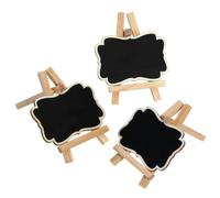 YARNOW 3pcs Framed Chalkboard Place Cards with Easel, Mini Small Blackboard Set Made of Wood, Lightweight for Decoration or DIY Favors, Desk Decor for Events