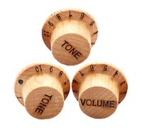 YARNOW 3pcs Guitar Knob Wood Volume Control Knob Replacement Guitar Volume Accessories for Electric
