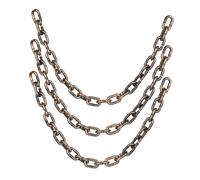 YARNOW 3pcs Halloween Plastic Chains Realistic Fake Prison Chain Props Lightweight Decoration for Haunted House Cosplay Party Accessories