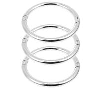 YARNOW 3pcs Heavy Duty Carbon Steel Bull Nose Rings for Medium Cattle Secure Traction Control Livestock Equipment for Farmers and Veterinarians Nose Circles for Efficient Herd Management