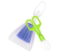 YARNOW 3pcs Mini Dustpan and Hand Broom Set for Small Animal Cage Cleaning, Efficient Abs Material Pet Cleaner with Reptile Tank Clip and Small Scooper, for Hedgehogs and Guinea Pigs