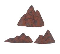 YARNOW 3pcs Miniature Rockery Ornament for Fish Tank and Home Decor, Ceramic Landscape Mountain with Stable Base and Detailed Artistic Craftsmanship, for Bonsai, Moss, and Fairy Garden