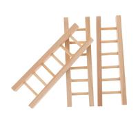 YARNOW 3Pcs Miniature Wooden Ladder Dollhouse Decor DIY Craft Accessory for Miniature Gardens and Homes for Creating Lifelike Scenes and Enhancing Hands Skills