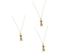 YARNOW 3pcs Pet Cremation Urn Necklace for Ashes Stainless Steel Keepsake Pendant Openable Design Memorial Jewelry for Dogs Thoughtful for