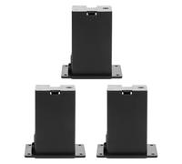 YARNOW 3pcs Pick up Battery Cases Guitar Pickup Battery Boxes Plastic Black Sturdy Choice for Guitar Accessories