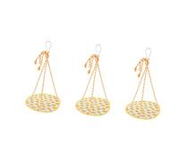 YARNOW 3pcs Pineapple Pattern Pet Cage Hammock Guinea Pig Bed Hamster Swing Bed Reptile Hammock Toy