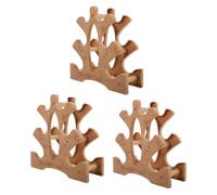 YARNOW 3pcs Plastic Dumbbell Rack for Storage with 3 Tiers, Sturdy Design and Spacesaving Organisation, Small Weight Tower Stand for Gym and Exercise Use