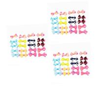 YARNOW 3pcs Random Pet Bowknot Hair Clips for Dogs and Cats Alligator Clips for Grooming Accessories for Dressing Your Pets
