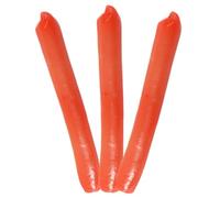 YARNOW 3Pcs Realistic Hot Dog Sausage Model Set PVC Fake Food for Restaurant Display, Kitchen Decor, and Party Props - Lifelike Food Ornament for Exhibition and Photography