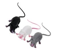 YARNOW 3pcs Realistic Rat Ladder Mouse Figurine Toys Delicate Mouse Decor for Garden Vinyl Statue Adorable Figure