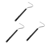 YARNOW 3pcs Retractable Reptile Hook Portable Snake Catching Tool Catcher for Safe Handling of Snakes and Reptiles Lightweight and Design for Outdoor Use