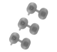 YARNOW 3pcs Silicone Microphone Power Button Replacement Pads, Conductive Soft Mic Switch Repair Parts Compatible with Shure Wired and Wireless Microphones for Stage Use