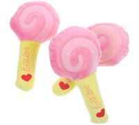 YARNOW 3pcs Squeaky Dog Chew Bite Resistant Plush Indoor for Dogs to Discourage Destructive Behavior Pet Accessory