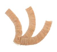 YARNOW 3pcs Synthetic Thatch Roof Strips 3x20cm Miniature Building Supplies for DIY Micro Landscape, Artificial Grass Roof Fake Straw Roofing for Dollhouse Scenery