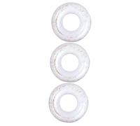 YARNOW 3pcs Transparent Inflatable Swimming Ring with Sequins PVC Pool Accessory for Lightweight and Wear Resistant Floating Swim Ring for Safe Water Fun and Pool Parties Random Color