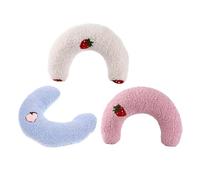 YARNOW 3pcs U Shaped Comfortable Cat Small Dog Neck Pillows for Indoor Travel Outdoor Use Soft Washable for Deep Sleep