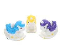 YARNOW 3pcs Unicorn Wear Resistant Inertia Pull Back for Purple Yellow Blue for Parent Interaction and Coordination Development