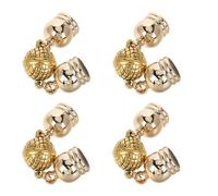 YARNOW 4 Pcs Decorative Magnetic Clasps Clasp for Necklaces Golden Metal Fashionable Versatile Secure Hold Accessories for Jewelry Scarves Suitable for Parties Travel