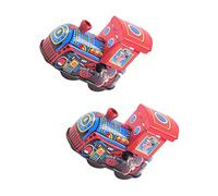 YARNOW 4 pcs Retro Steam Train Clockwork Wind Up Interactive Christmas Vintage Locomotive Easy for Imaginative Play and Room Decoration