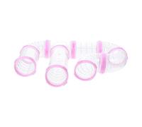 YARNOW 4 Sets Durable Hamster Maze Tube Set DIY Outer Cage Tunnel for Pets Including Hamsters Squirrels Hedgehogs Thick Scratch Resistant Material Compatible with Various Cage Designs