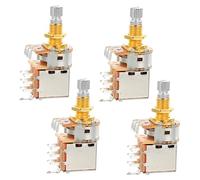 YARNOW 4 sets Electric Guitar Potentiometer Durable Metal Parts with Nuts and Washers for Replacement for Performance and Practice Convenient and Easy to Install