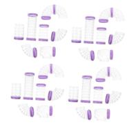 YARNOW 4 Sets Hamster Tunnel Set DIY Maze Connector for Cage Extension Durable External Tube with Reinforced Openings for Pets Including Hamsters and Hedgehogs