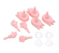 YARNOW 4 Sets Tiny Doll Hands and Feet Replacement Parts for Small Doll Making Plastic Joints Miniature Hands and Feet for Diy Craft Accessories for Home and Office Decoration