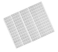 YARNOW 4 Sheets Self-adhesive Shoes Stickers High-temperature Resistant Number Labels for Sneaker Tongue Pads Easy Peel Stick for Men Women