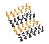 YARNOW 400pcs Medieval Knight Soldiers Figures Miniature Ancient Military Soldier Models for Portable Educational Figurines for Party Decorations and Cake Toppers