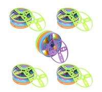 YARNOW 40pcs Beach Flying Disc Refill Set Compatible with Handheld Foot Powered Launchers for Outdoor Fun at Backyard Beach Park Games