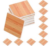 YARNOW 45pcs Miniature Wood Floor Planks Dollhouse Flooring Material Realistic Tiny Wood Floorboards for DIY Model House Kitchen Bathroom Accessories