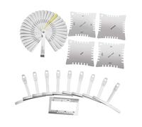YARNOW 47Pcs Guitar Maintenance Tool Kit with Shaped Rulers Radian Ruler and String Action Gauge for Luthiers and Musicians Essential Instrument Repair Accessories