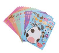 YARNOW 48 Sheets DIY Easter Egg Stickers for Made of Paper to Creativity and Imagination, for Easter Party Gifts and Fun Home Wall Decoration