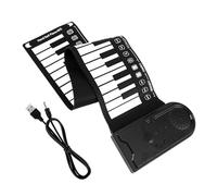 YARNOW 49 Keys Foldable Electronic Piano Built-in Speaker Portable Roll up Keyboard for Beginners, Volume Adjustable Portable Digital Keyboard for Boys and Girls and Travel