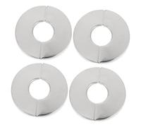 YARNOW 4pcs 27mm Stainless Steel Escutcheon Covers for Plumbing Pipes, Wall-Mounted Decorative Plates Clip-on Design, Replacement Covers for Pipe Decoration and Faucet Parts