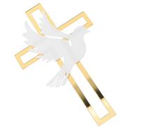 YARNOW 4pcs Acrylic Cross Cake Decoration Acrylic Cross Cake Topper Chic Vivid Shape Photography Props Easy to Pull out Baptisms Parties Photo Prop at The Birthday Party