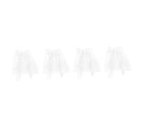YARNOW 4pcs Adjustable Pet Veil Cat Dog Bow Veil for Wedding Fashion Bridal Accessory