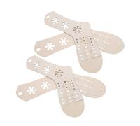YARNOW 4pcs Adjustable Wooden Sock Blockers for Knitting and Crocheting Sock Reshape Tool and Stretcher Template for Unique Holiday Decorations