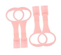 YARNOW 4pcs Baby Standing Pull Rings, Infant Crib Rings, Portable Lightweight Pp Walking Support for Nursery, Travel and Playpens