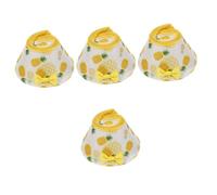 YARNOW 4pcs Bird Neck Protector Parrot Bite Collar for Easy to Wear Suitable for Parrots Cockatiels and Budgies