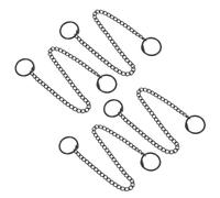 YARNOW 4pcs Black Hanging Basket Chain for Plants and Signage, Iron Material with Simple Design, Versatile Application for Stores and Other Venues, Heavy Duty and Sturdy Hanging Chain