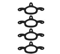 YARNOW 4pcs Black Rubber Spur Tie down Straps for Western Horse Riding Boots Lightweight Non-slip Fit Secure Equestrian Accessories for Men and Women