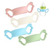 YARNOW 4Pcs Bottle Handles Feeding Bottle Sleeve for Independent Drinking Safe and Portable for Shower