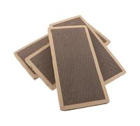 YARNOW 4pcs Cat Scratching Sisal Mat Corrugated Cardboard Scratch Pad for Indoor Cats Protect Furniture Corner
