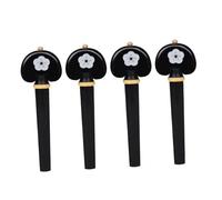 YARNOW 4Pcs Cello Tuning Pegs Replacement Durable Wooden Accessories for String Instrument Smooth Polished Finish for Enhanced Performance